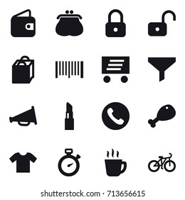 shopping icon set