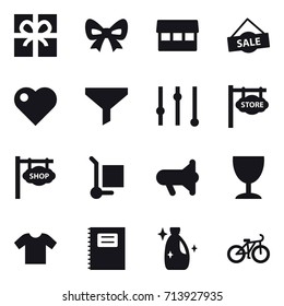 shopping icon set