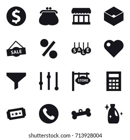 shopping icon set