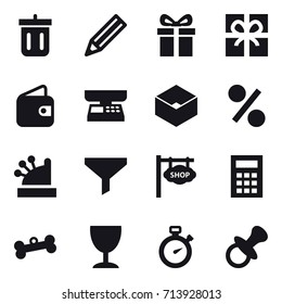 shopping icon set