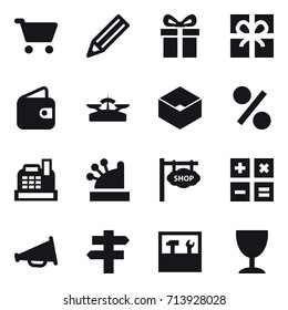 shopping icon set