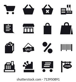 shopping icon set