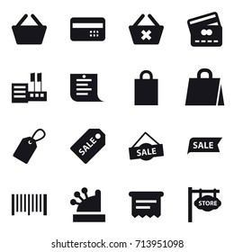 shopping icon set