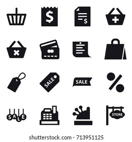 shopping icon set