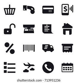 shopping icon set