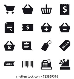 shopping icon set