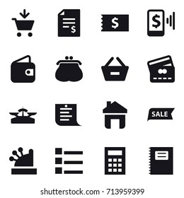 shopping icon set