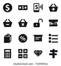 shopping icon set