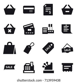 shopping icon set