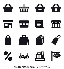 shopping icon set