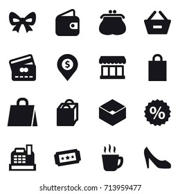 shopping icon set