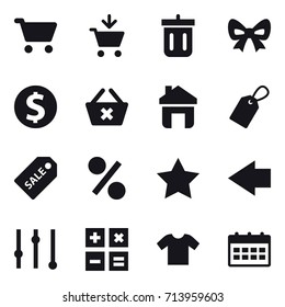 shopping icon set