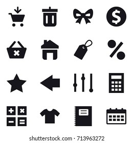 shopping icon set