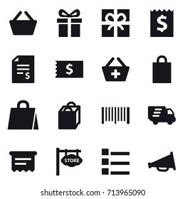 shopping icon set