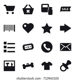 shopping icon set