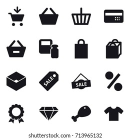 shopping icon set