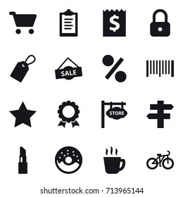 shopping icon set