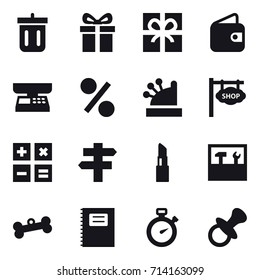 shopping icon set
