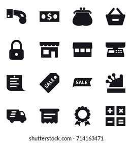 shopping icon set