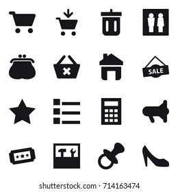 shopping icon set