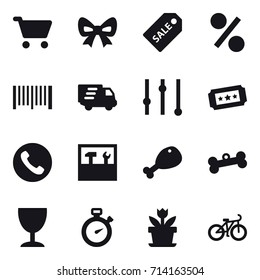shopping icon set