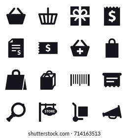 shopping icon set
