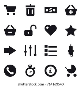 shopping icon set