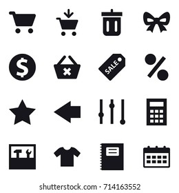 shopping icon set