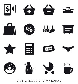 shopping icon set