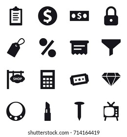 shopping icon set