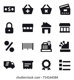 shopping icon set