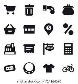 shopping icon set