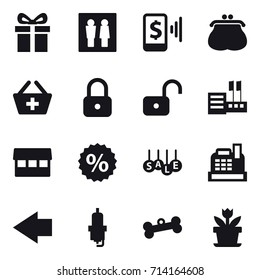 shopping icon set