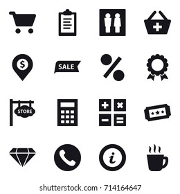 shopping icon set