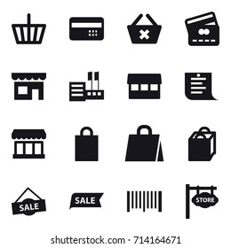shopping icon set