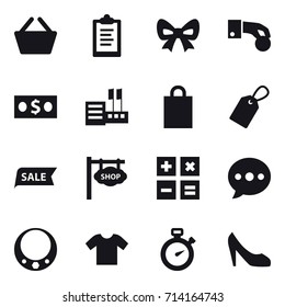 shopping icon set