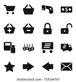 shopping icon set