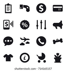 shopping icon set