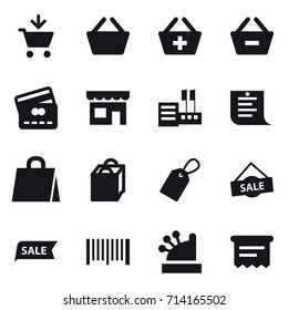 shopping icon set