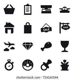 shopping icon set