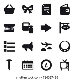 shopping icon set