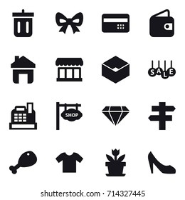 shopping icon set
