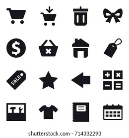 shopping icon set