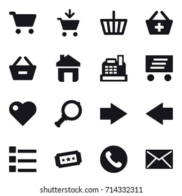 shopping icon set