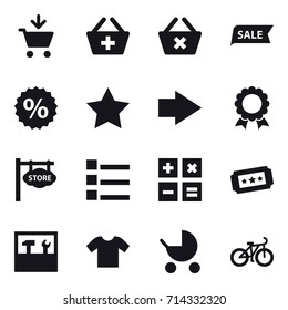 shopping icon set