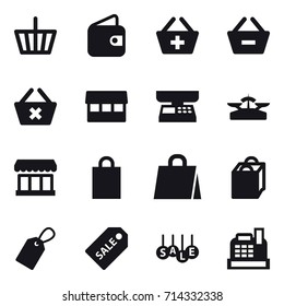 shopping icon set
