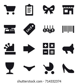 shopping icon set