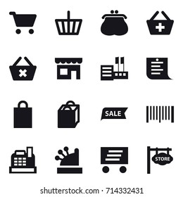 shopping icon set