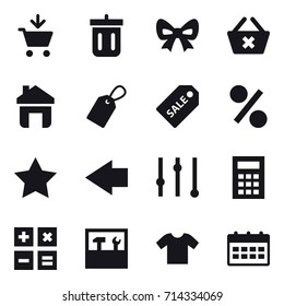 shopping icon set