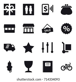 shopping icon set